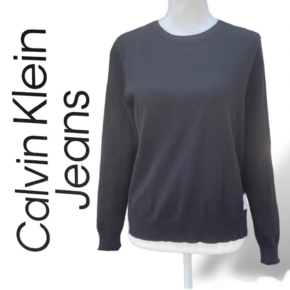 Knit Pullover Long Sleeve  CALVIN KLEIN JEANS Timeless Sweater Womens Size Small